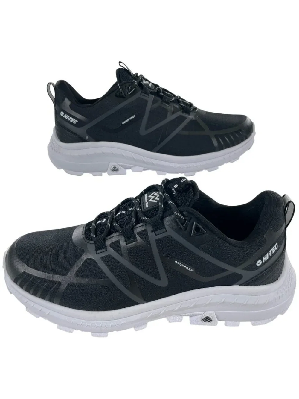 Hi-Tec AWW Mauna Hiker WP Black/White Waterproof Hiking Shoes Women's Sz 10 NEW